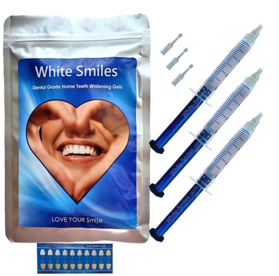 Teeth Whitening Gel 3ml each, Refill Gels Bleach fast effective whitener for excellent results
