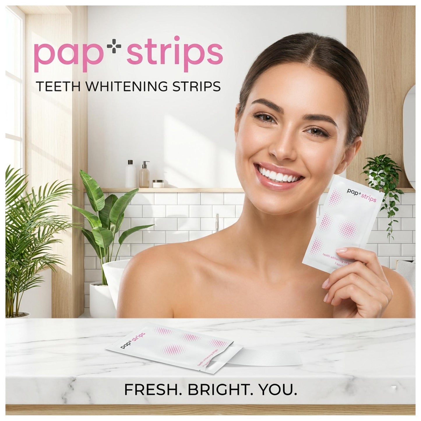 Teeth Whitening Strips  PAP - 7 Pairs.  Professional Dental Whitening Bleach