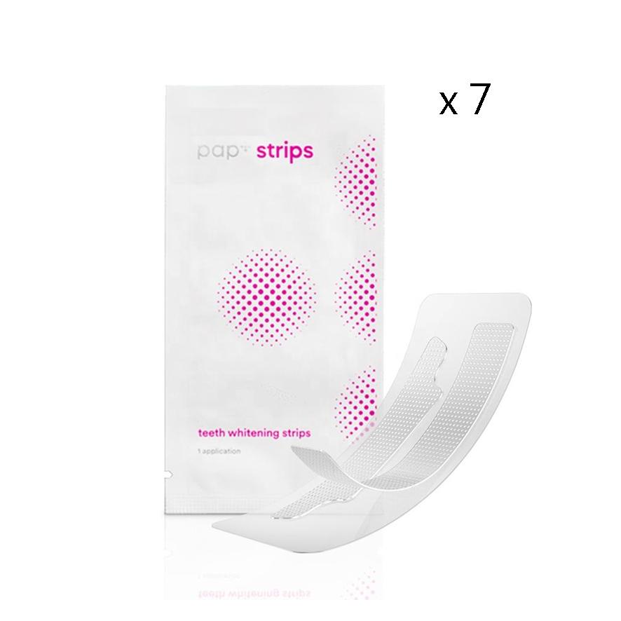 Teeth Whitening Strips  PAP - 7 Pairs.  Professional Dental Whitening Bleach