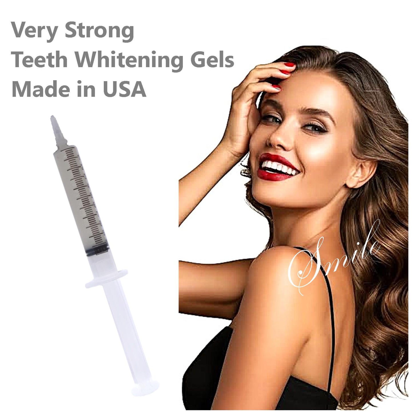 Teeth Whitening Refill Gel 10ml Made in USA, fast effective whitening